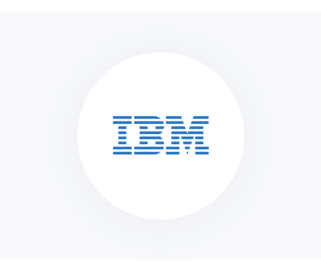 <p>IBM's logo</p>